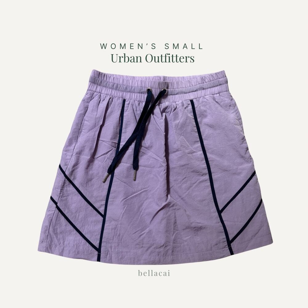 Urban Outfitters | Alyx Nylon Drawstring Mini Skirt in Lilac Size Small